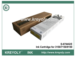 S-6704 Cartucho de tinta amarilla para máquina de inyección de tinta Riso ComColor 3150 7150 9150