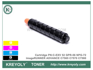 Nuevo cartucho de tóner Canon C-EXV52 GPR56 NPG72 para imageRUNNER ADVANCE C7565 C7570 C7580