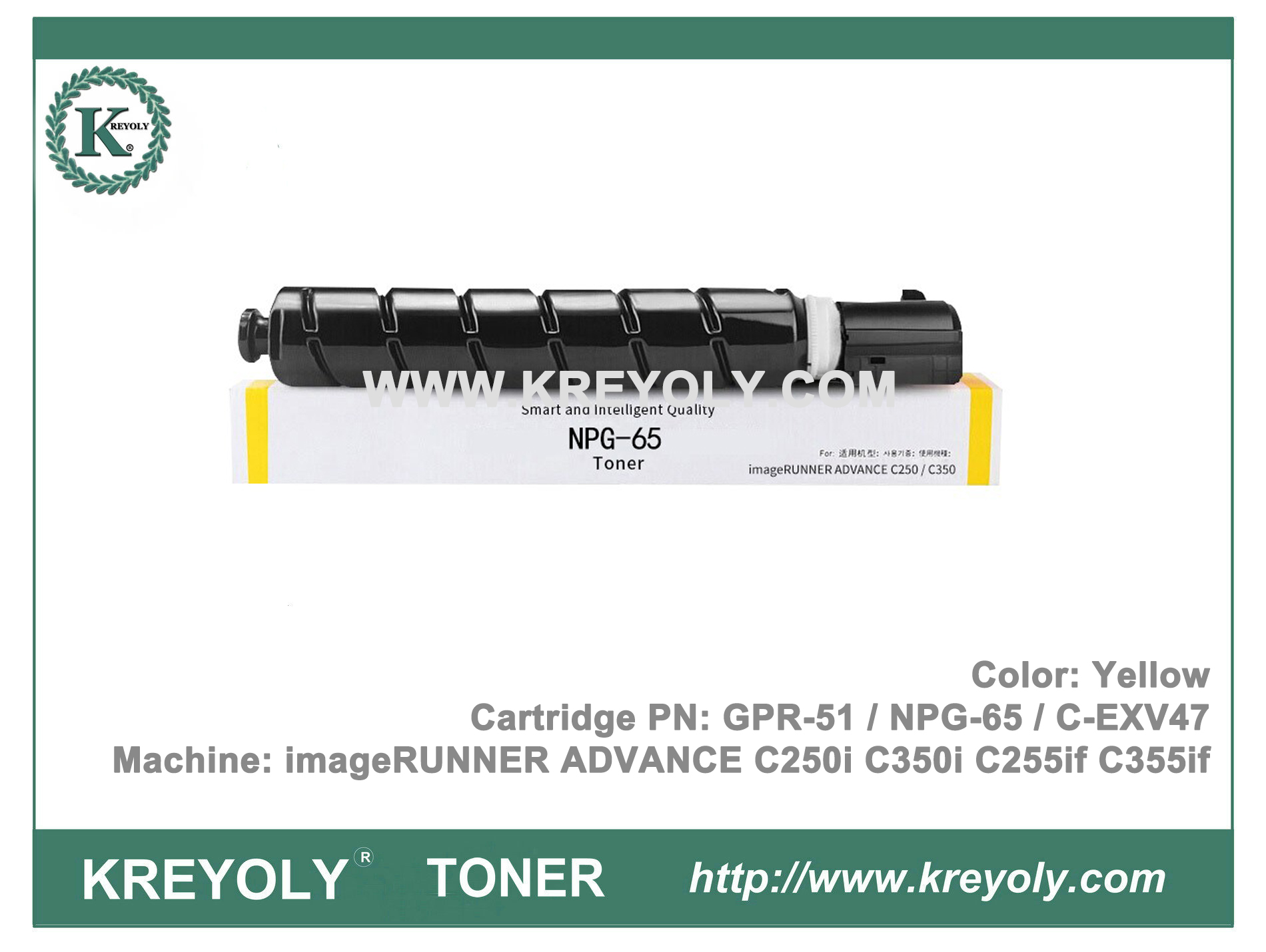 NPG65 GPR-51 C-EXV47 Cartucho de tóner imageRUNNER ADVANCE C250i C350i C255if C355if
