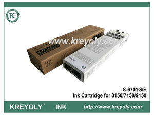 S-6701 Cartucho de tinta negra para máquina de inyección de tinta Riso ComColor 3150 7150 9150