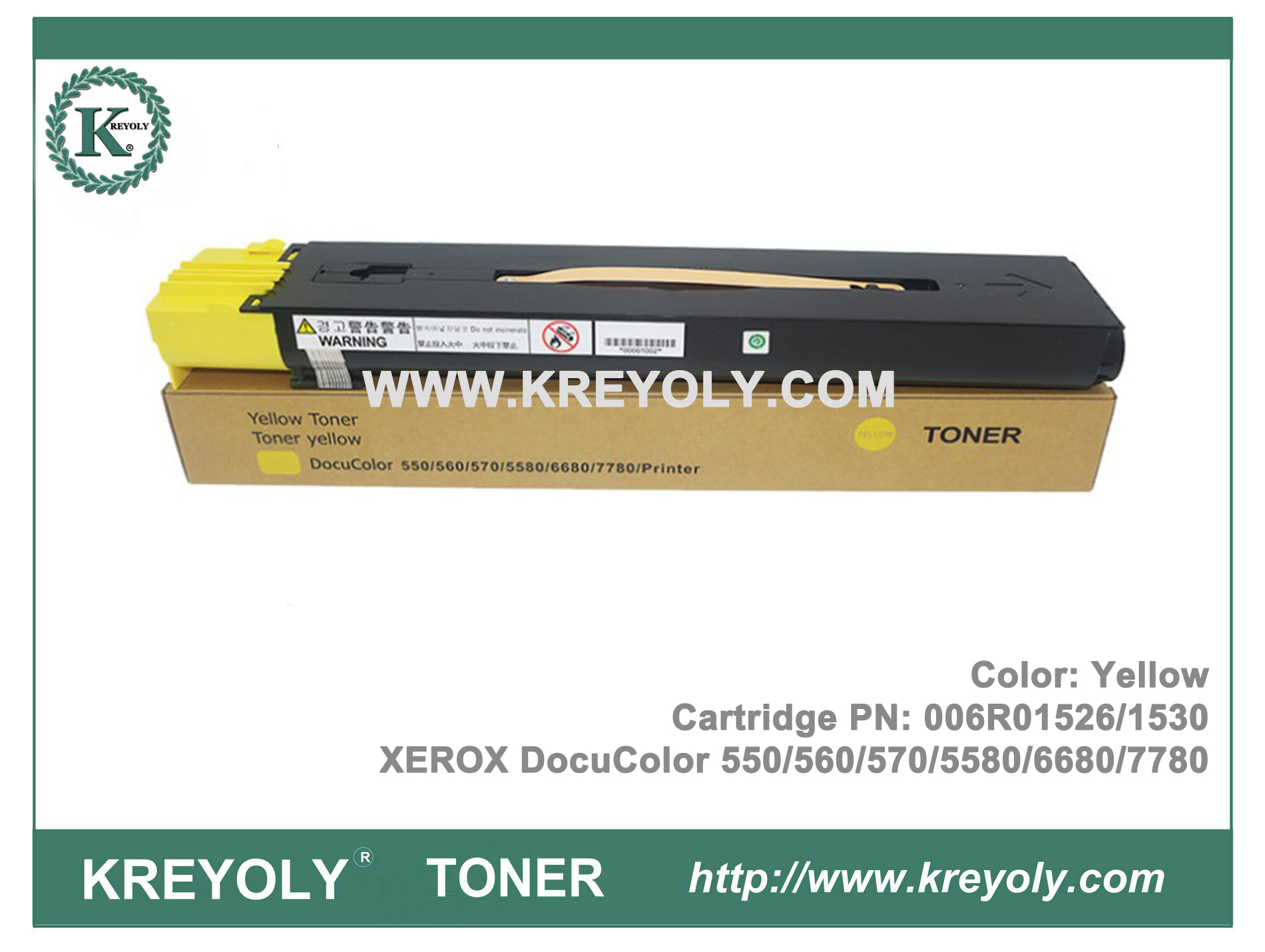 Cartucho de tóner Xerox DocuColor 550560 570 5580 6680 7780 Impresora 006R01525 006R01528 006R01527 006R01526