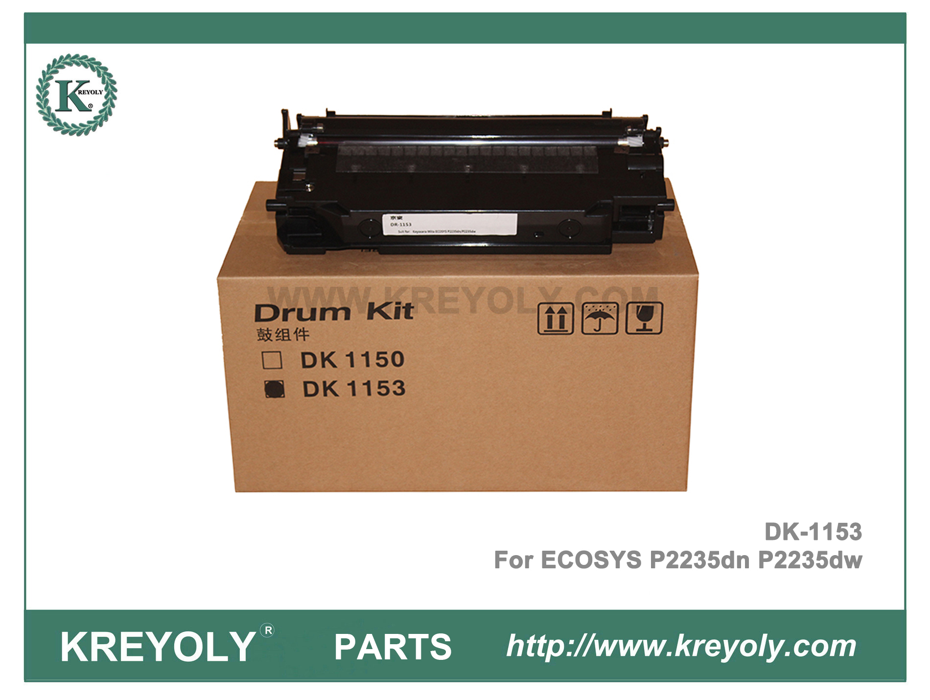 Unidad de tambor DK1153 para Kyocera Kyocera ECOSYS P2235dn P2235dw