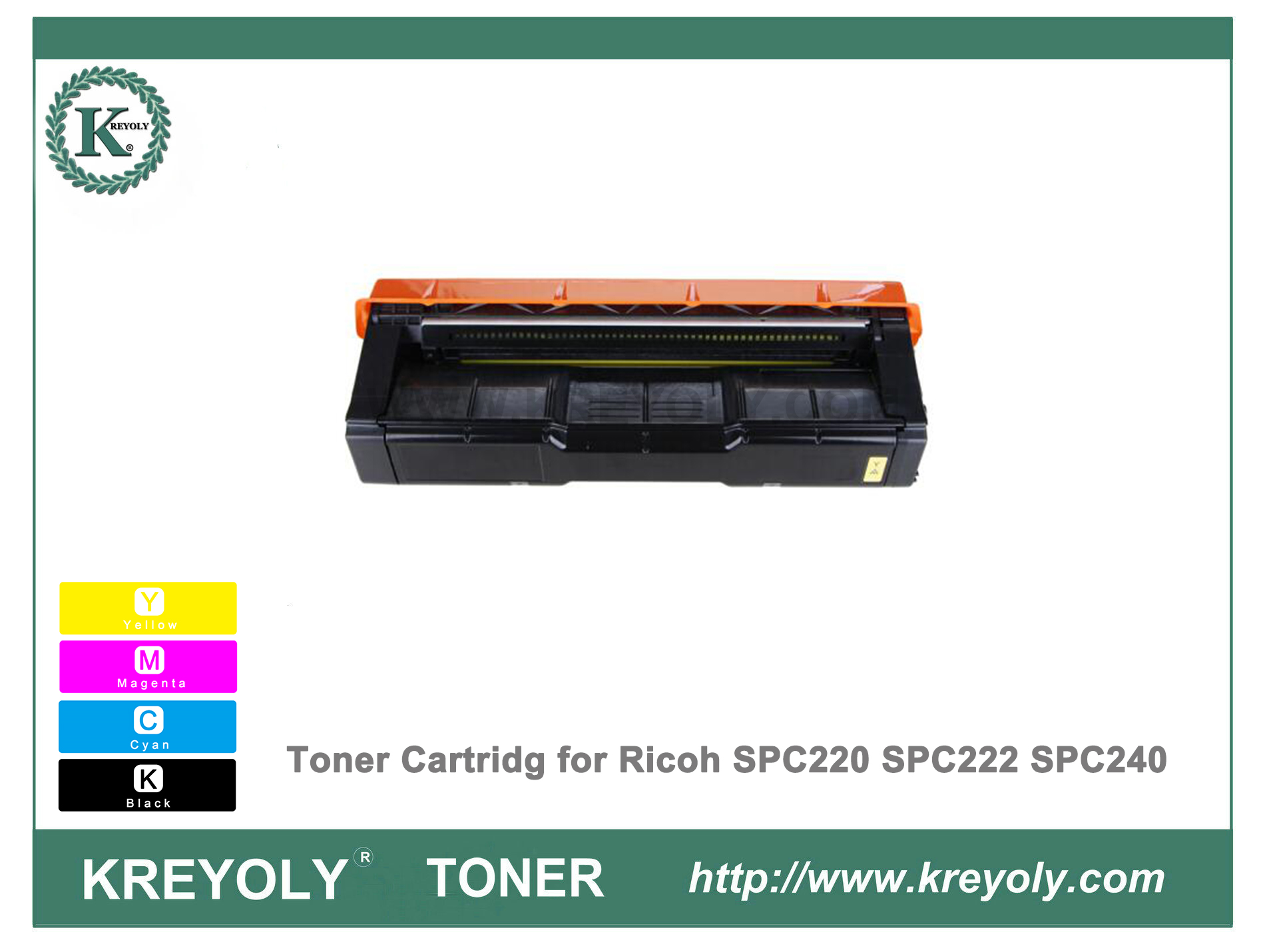 Cartucho de tóner de color Ricoh SPC220 para SPC220 SPC222 SPC240